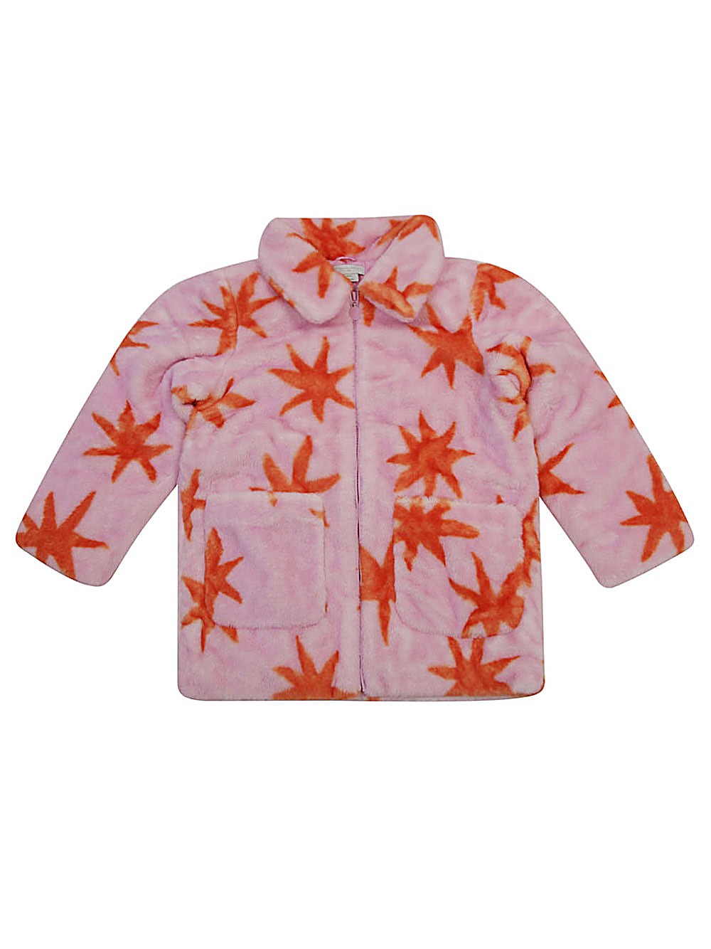 Shop Stella Mccartney Kids Cappotto Con Stampa In Rosa