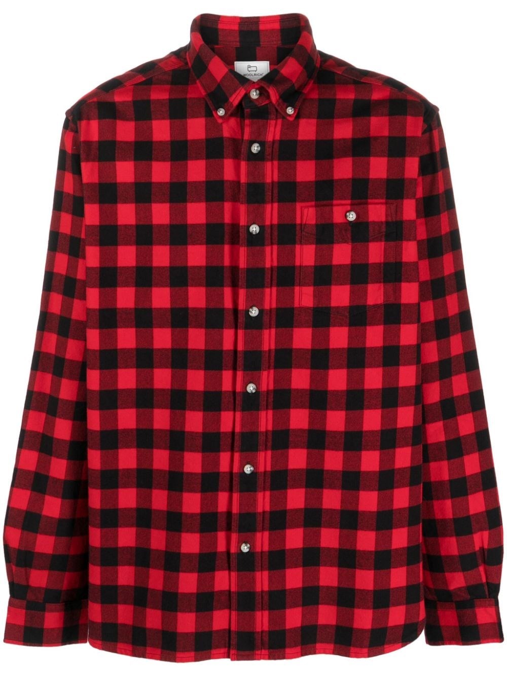 Shop Woolrich Camicia A Quadri In Rosso