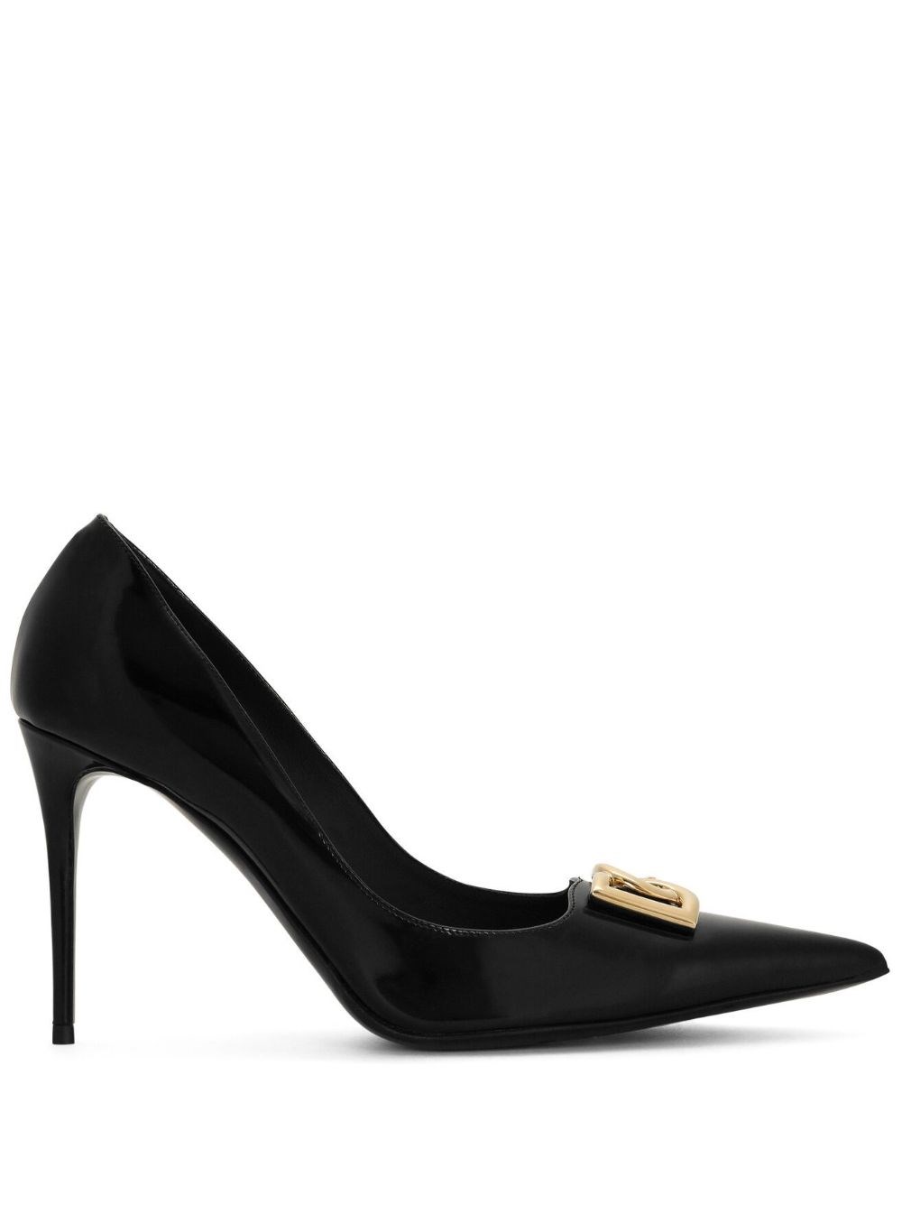 Shop Dolce & Gabbana Pumps Con Logo In Nero