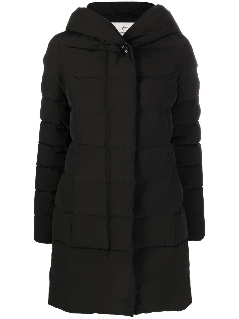 Shop Woolrich Parka Prescott Imbottito In Nero