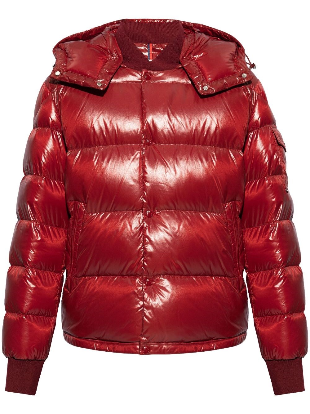 Shop Moncler Piumino Maljasset In Rosso