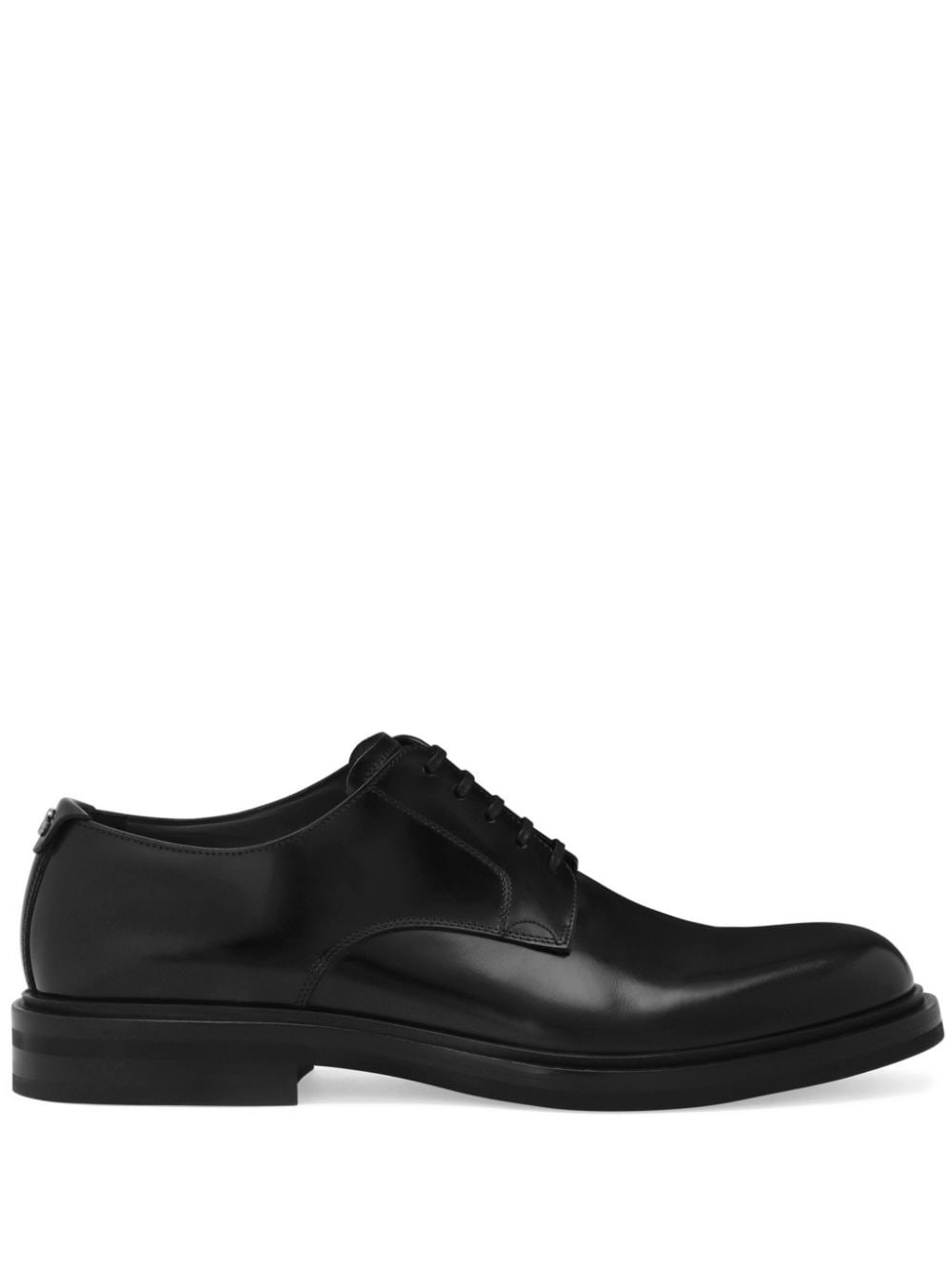 Shop Dolce & Gabbana Derby In Pelle Di Vitello Spazzolata In Nero