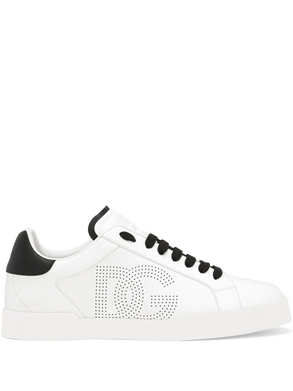 Shop Dolce & Gabbana Snarackers Portofino In Nappa In Bianco