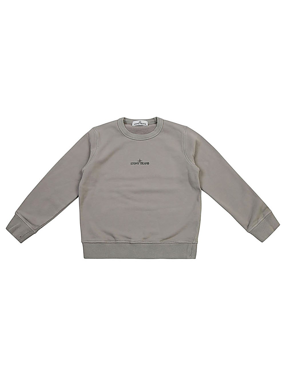 Shop Stone Island Felpa Grigia Girocollo In Grigio