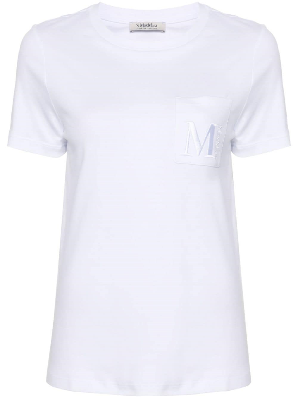 Shop 's Max Mara T-shirt Madera In Bianco