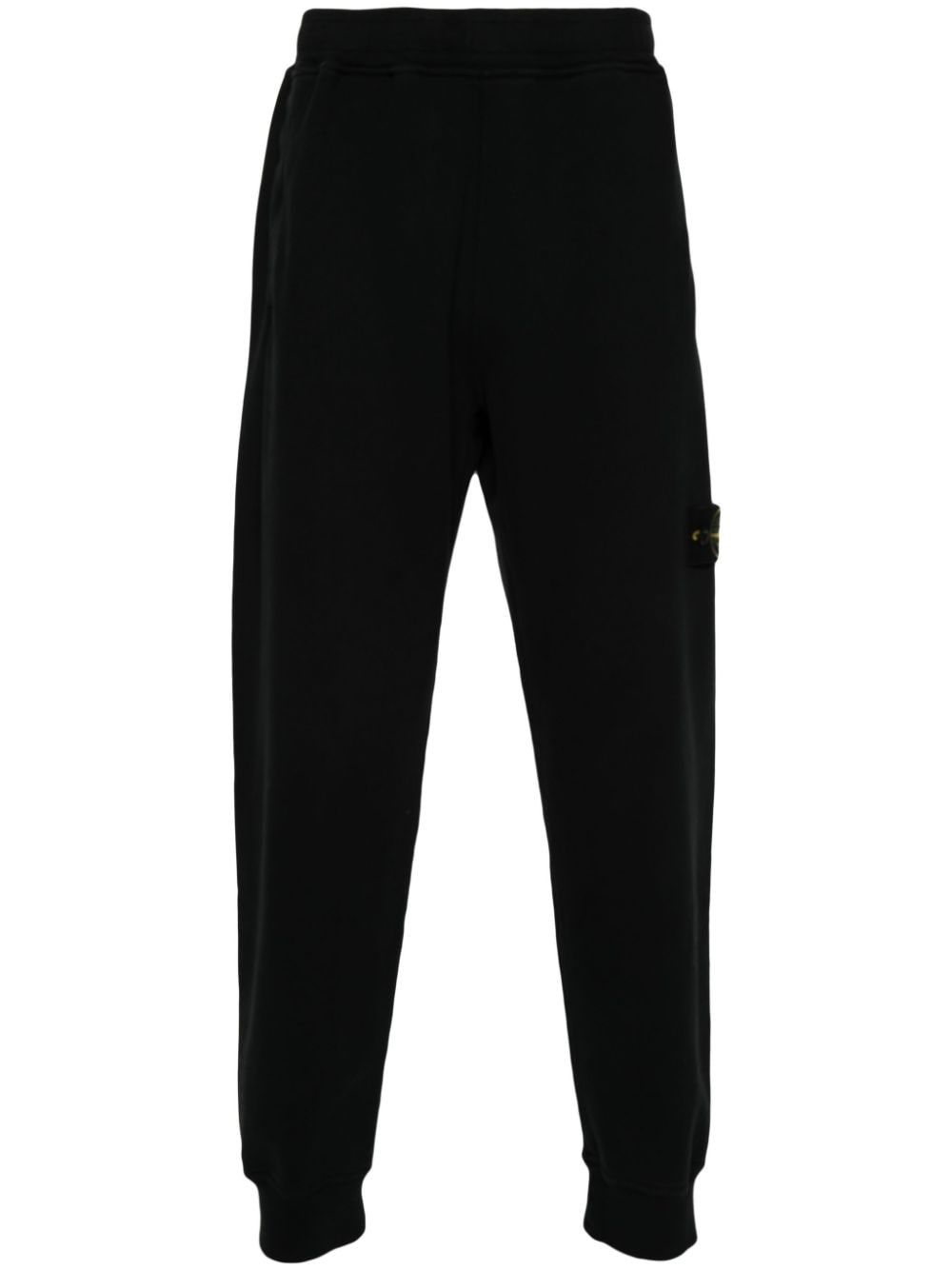 Shop Stone Island Pantaloni Sportivi Compass Con Applicazione In Nero