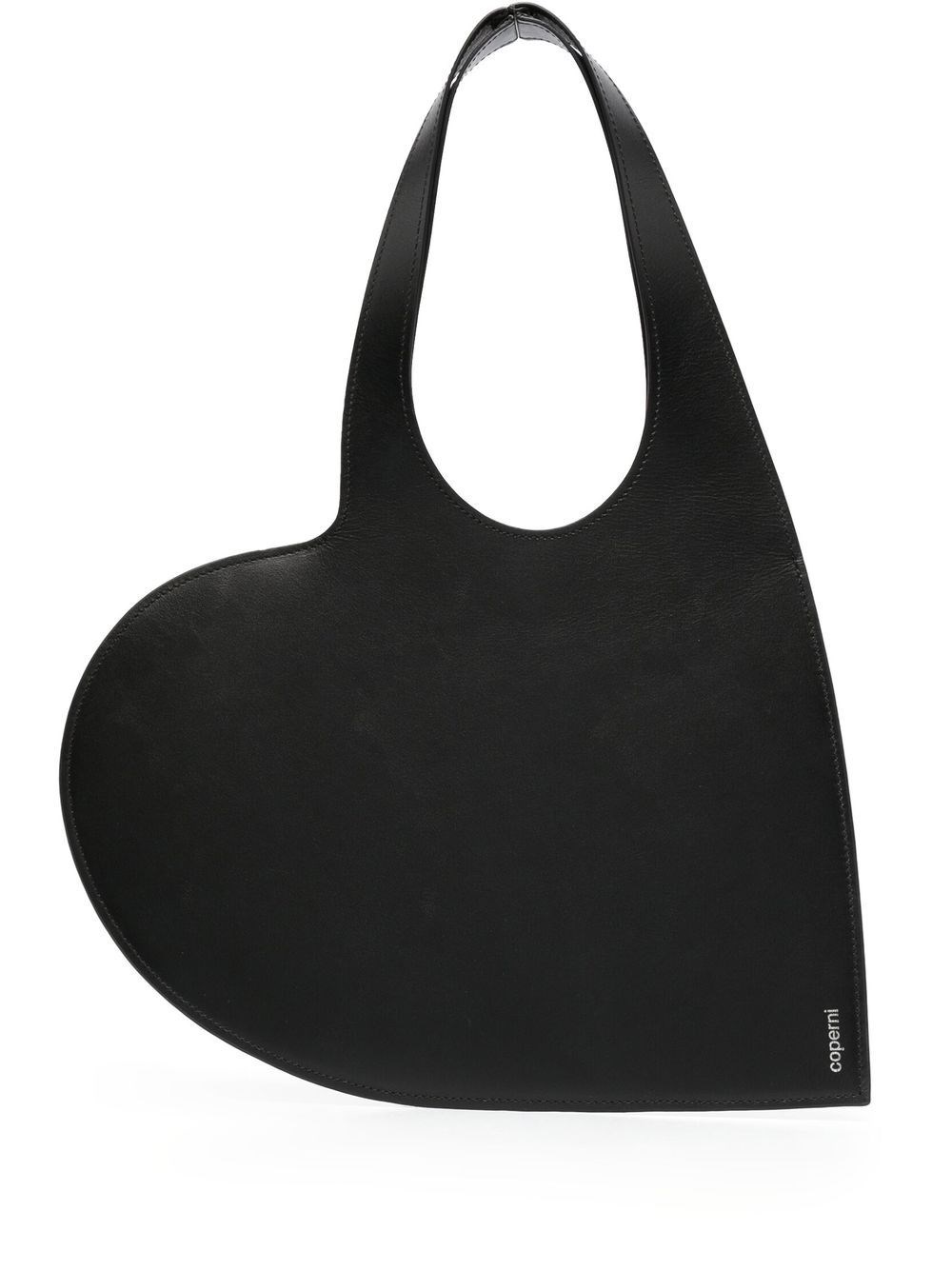 Shop Coperni Borsa Tote A Forma Di Cuore In Nero