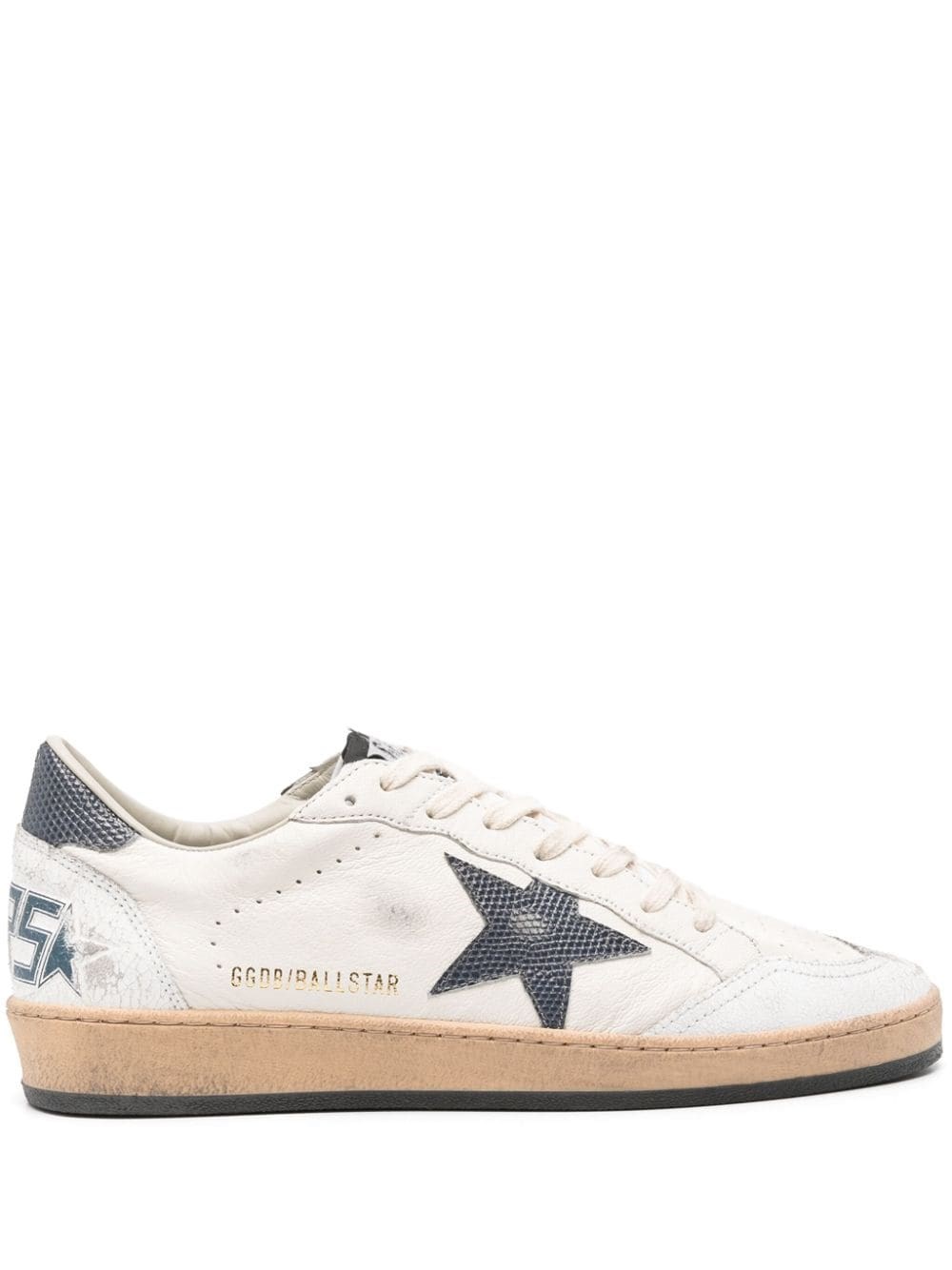 Shop Golden Goose Sneakers Ball Star In Bianco