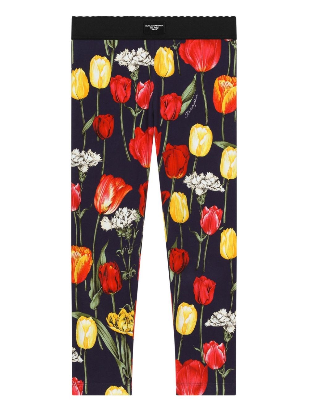 Shop Dolce & Gabbana Kids Leggings Con Stampa In Multi