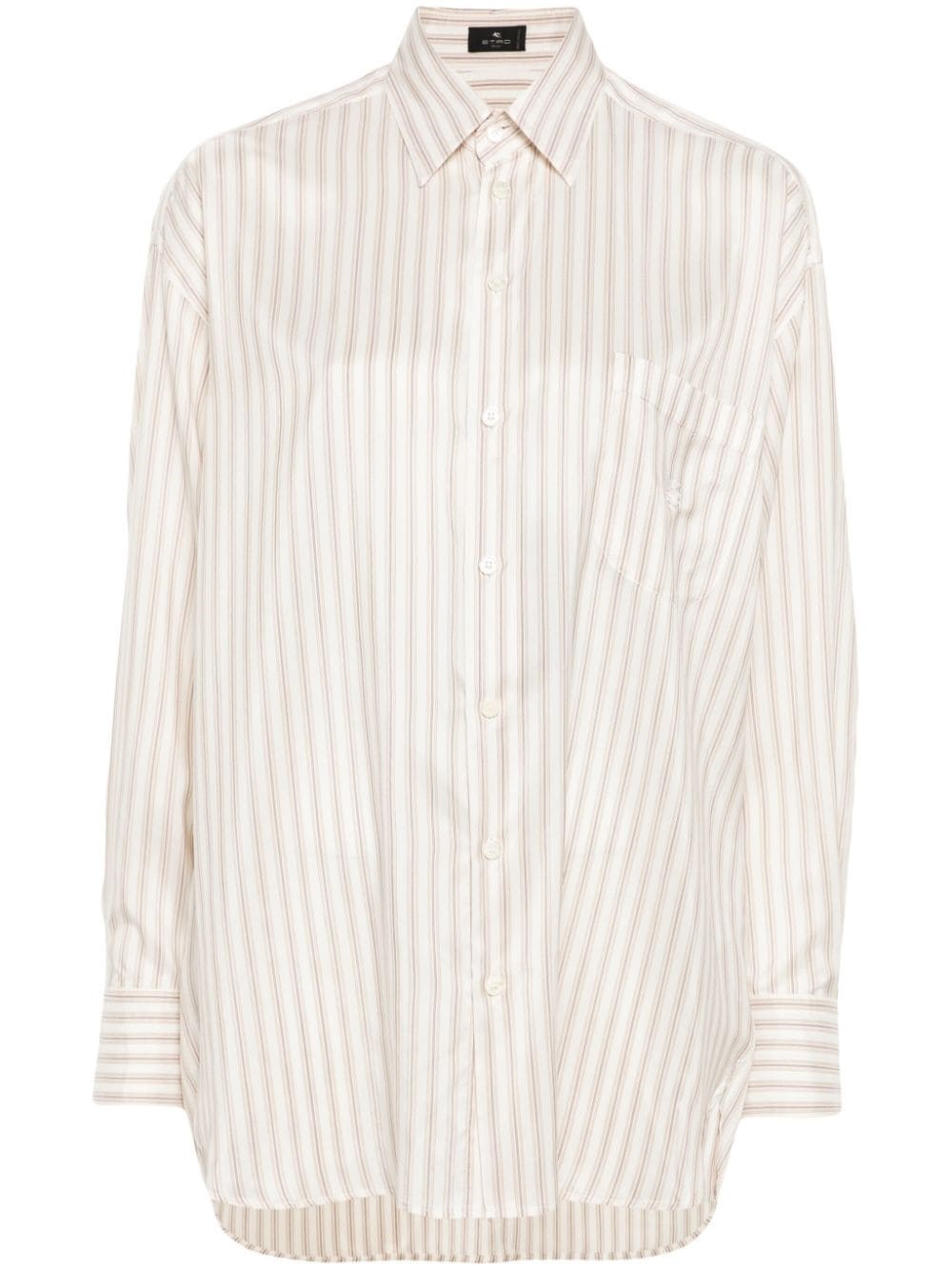 Shop Etro Camicia Pegaso A Righe In Multi