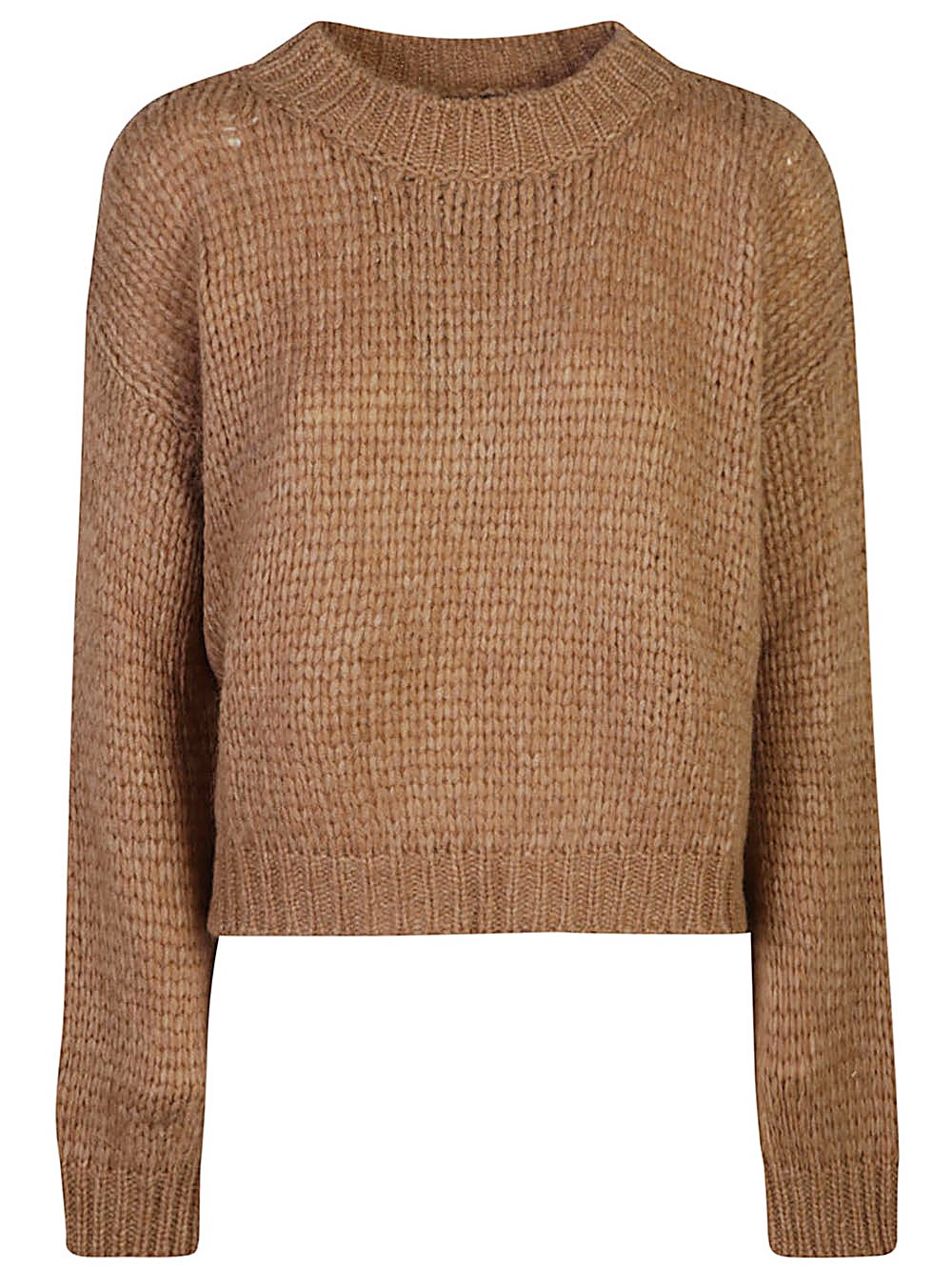 Shop Roberto Collina Maglione In Alpaca In Marrone