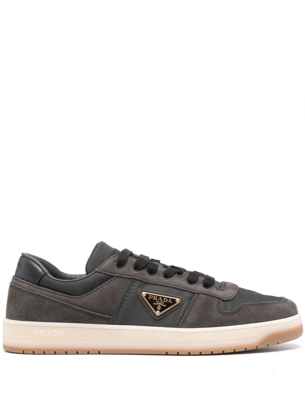 Shop Prada Sneakers Downtown In Grigio