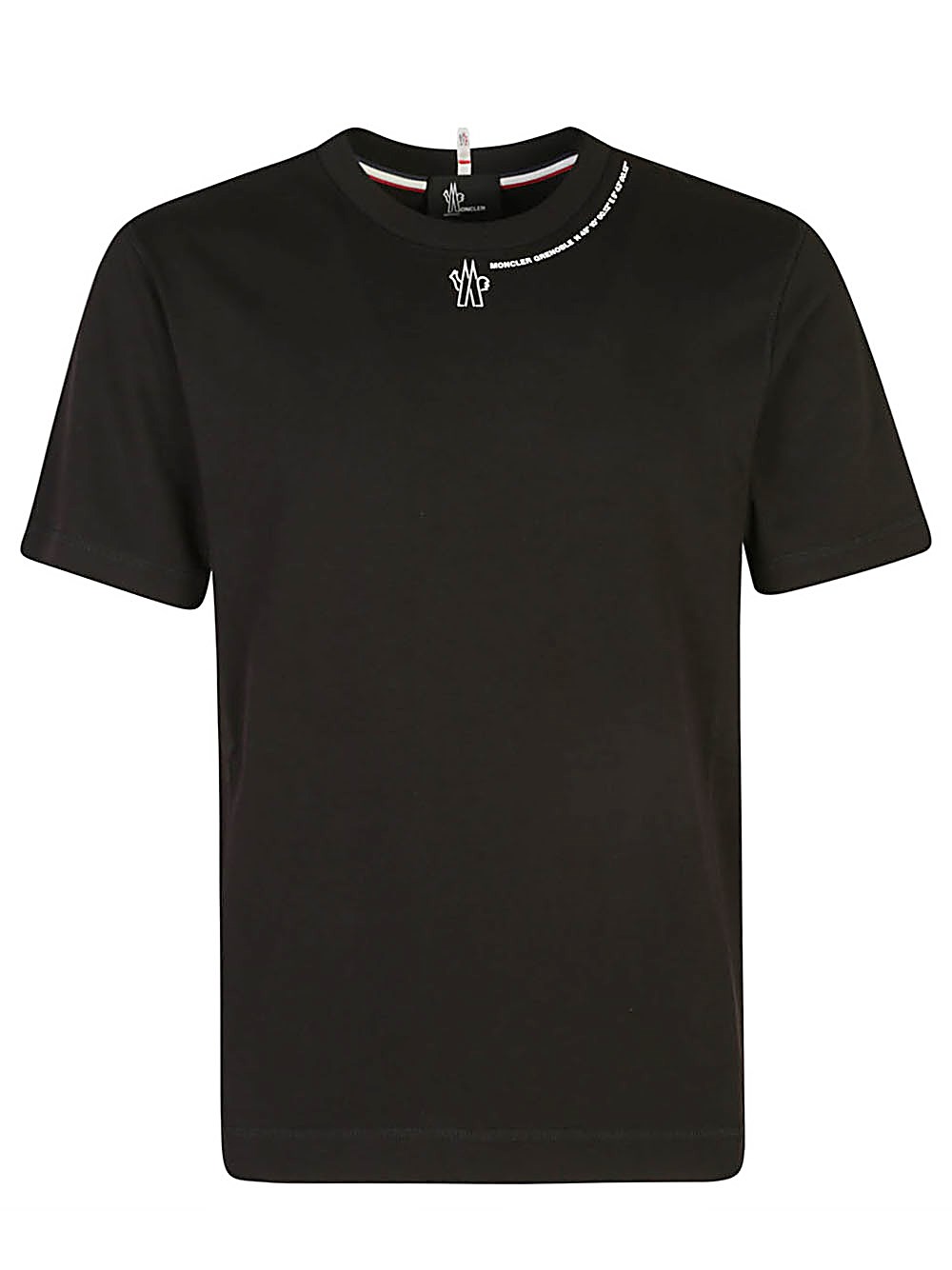 Shop Moncler T-shirt Logata In Nero