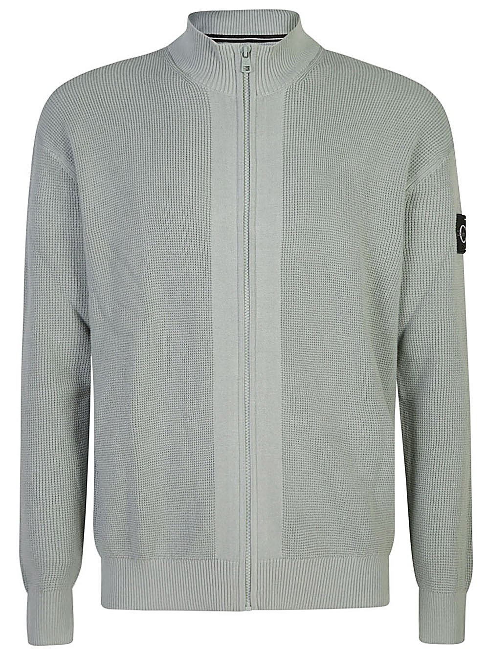 Shop Calvin Klein Jeans Est.1978 Calvin Klein Jeans Maglia Con Zip In Grigio