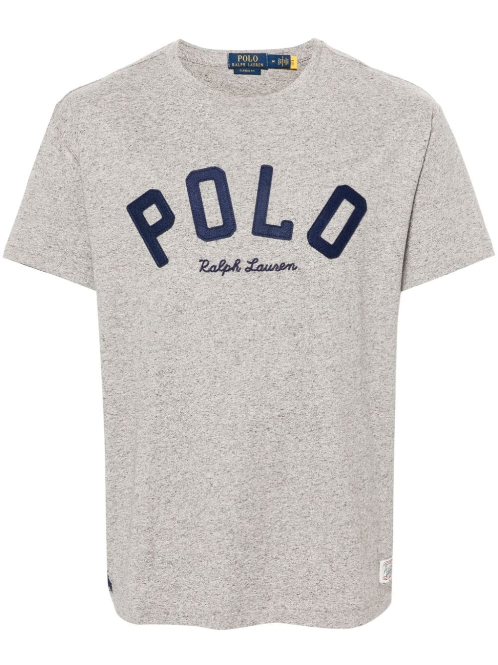 Shop Polo Ralph Lauren T-shirt Con Ricamo In Grigio