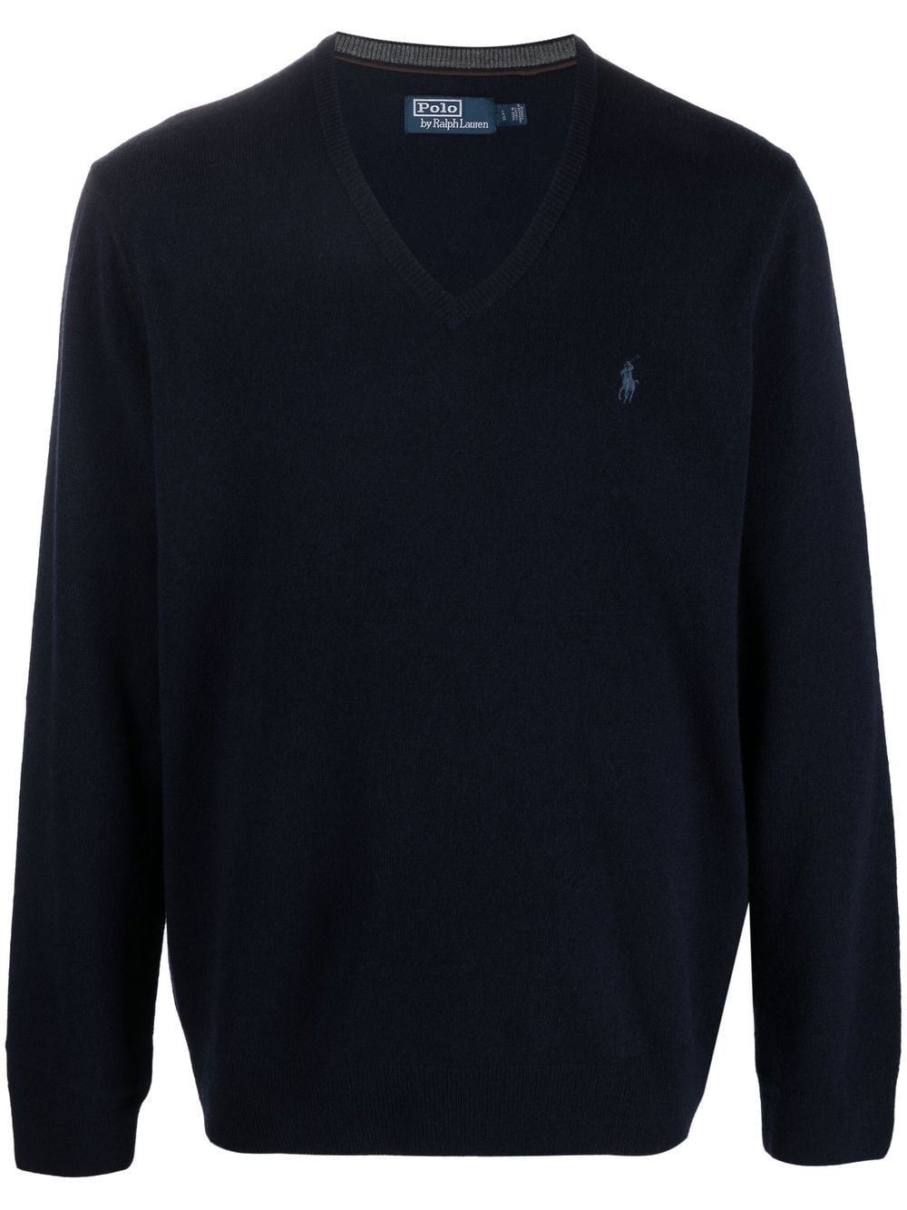 Shop Polo Ralph Lauren Maglione Con Ricamo In Blu