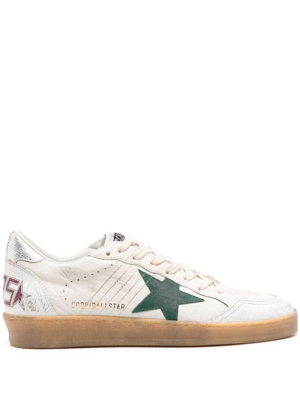 Shop Golden Goose Sneakers Ball Star In Bianco