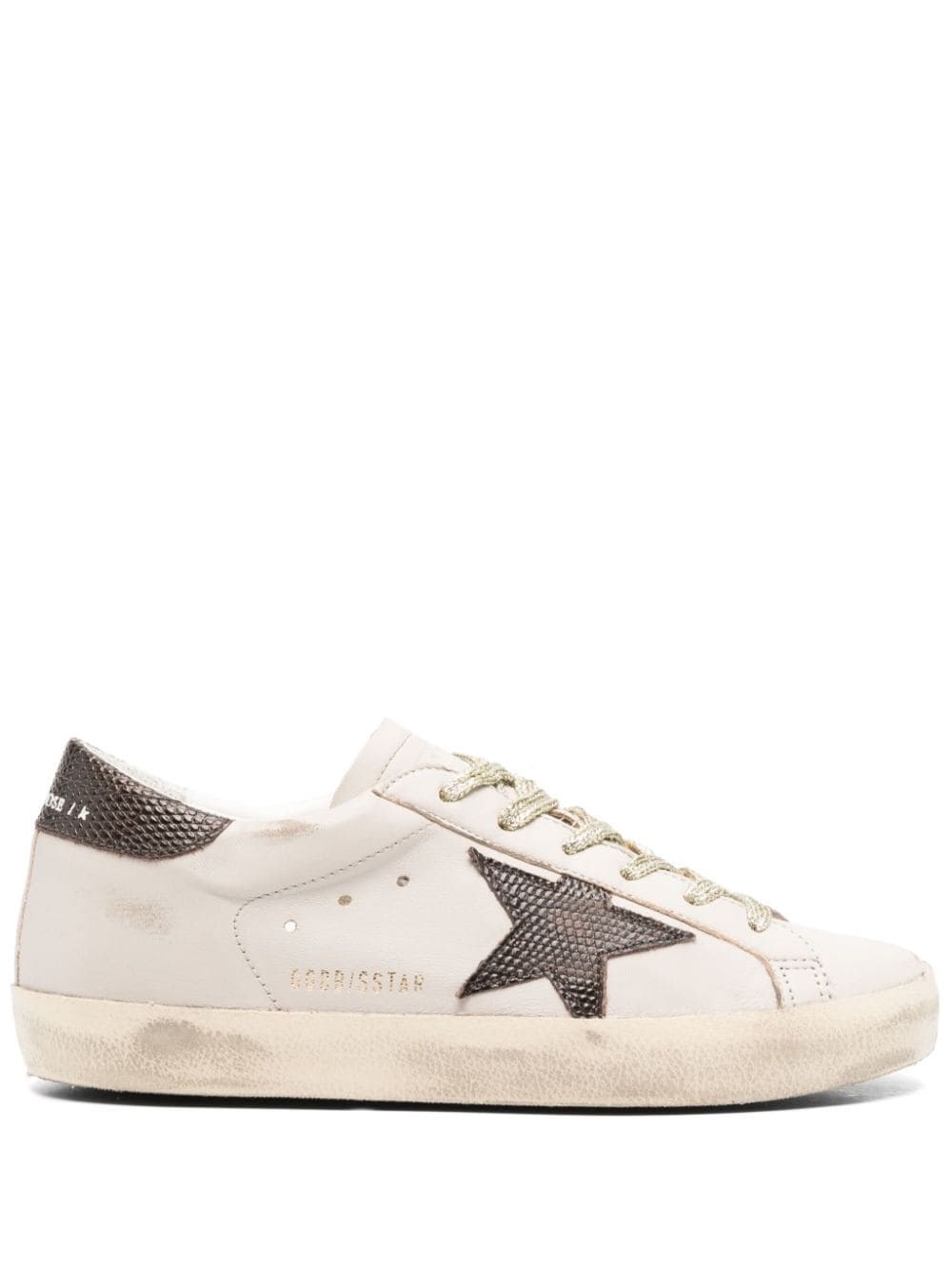 Shop Golden Goose Sneakers Super Star In Grigio