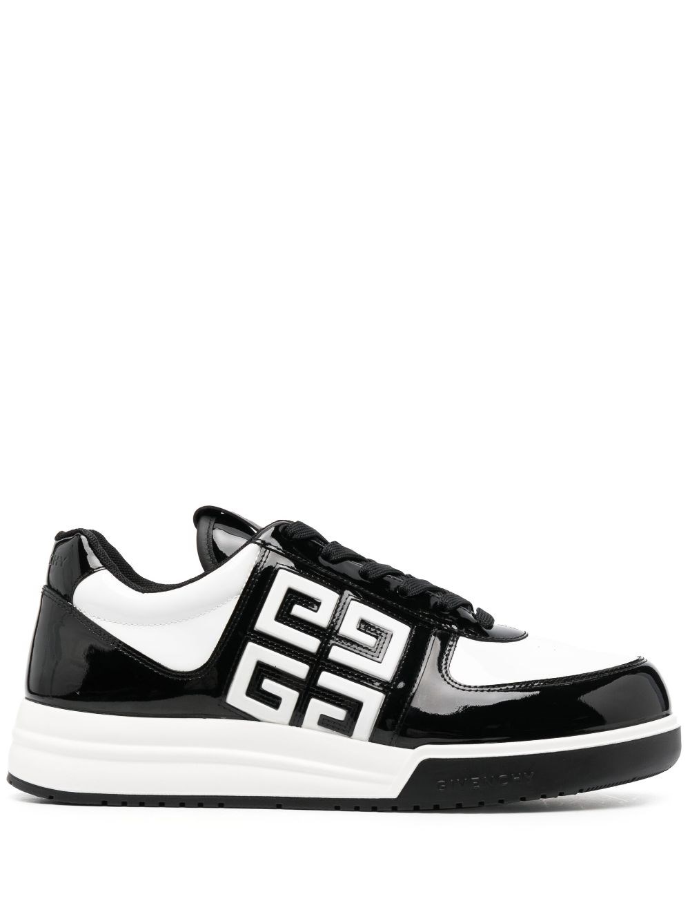 Shop Givenchy Sneakers Con Logo 4g Goffrato In Nero