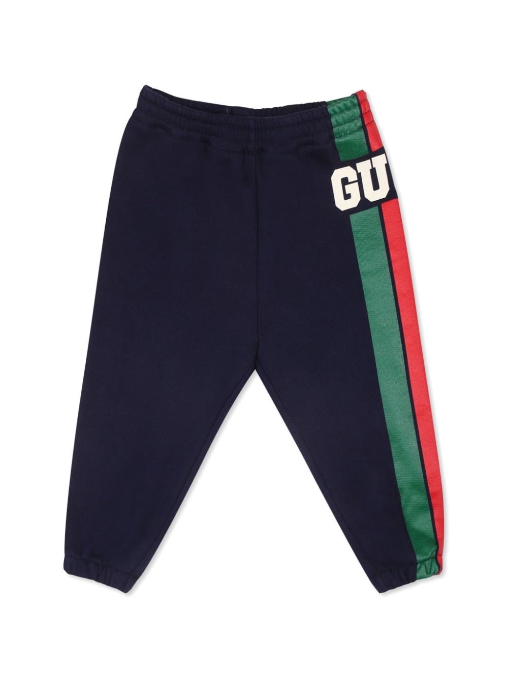 Shop Gucci Kids Pantaloni Con Stampa In Blu