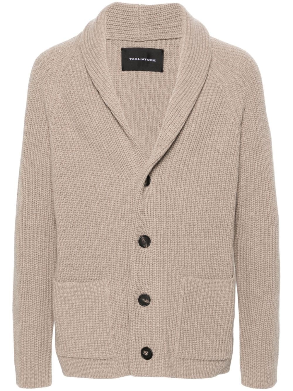 Shop Tagliatore Cardigan Jackson In Bianco