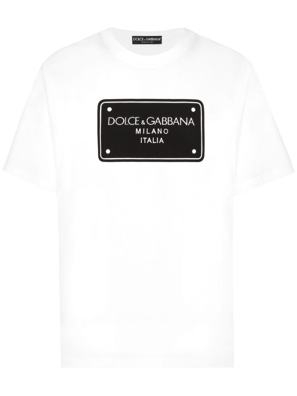 Shop Dolce & Gabbana T-shirt Con Stampa In Bianco