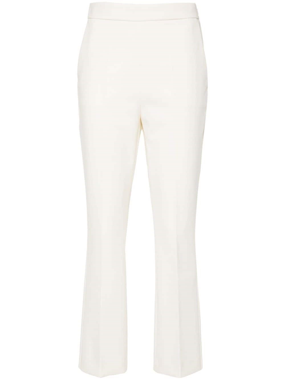 Shop Max Mara Maxmara Pantaloni Parata In Bianco