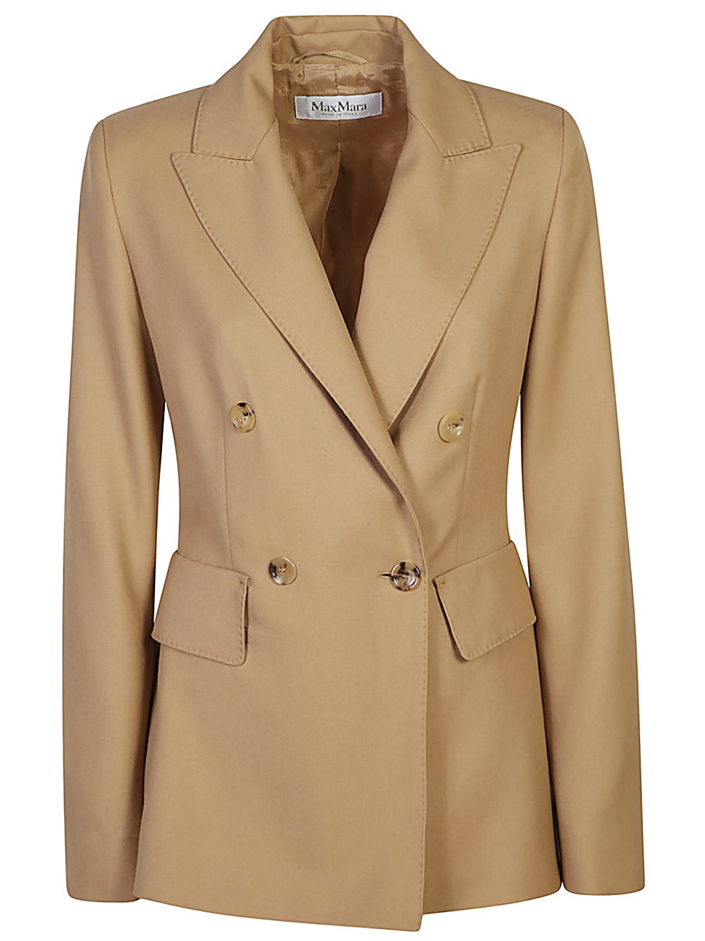 Shop Max Mara Blazer Doppiopetto Osanna In Bianco