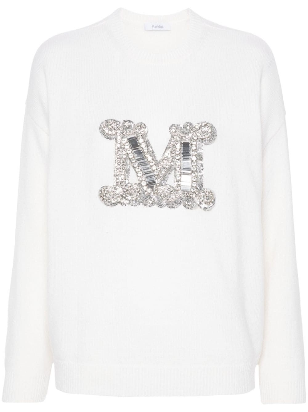 Shop Max Mara Maglione Vicolo In Bianco