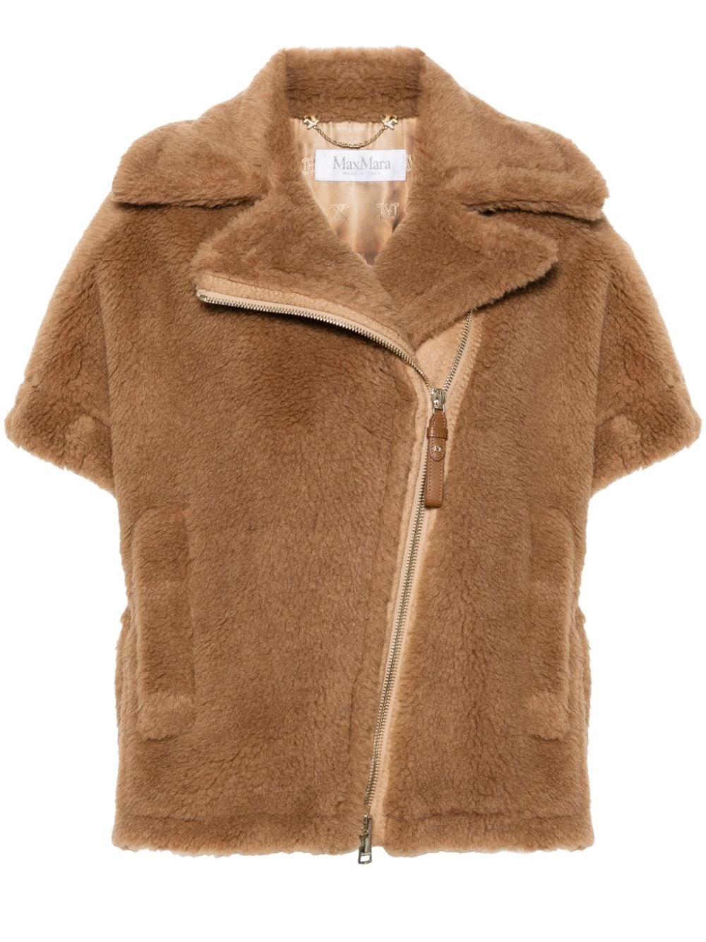 Shop Max Mara Giacca Newmanto In Marrone