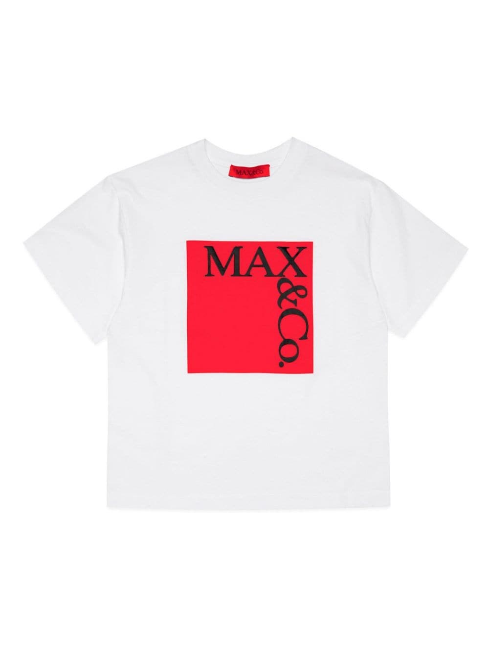 Shop Max & Co Max&co. Kids T-shirt Con Stampa In Bianco