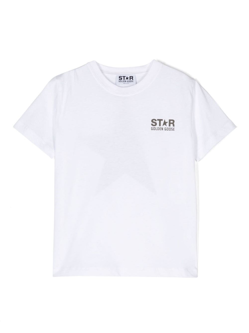 Shop Golden Goose Kids T-shirt Con Stampa In Bianco