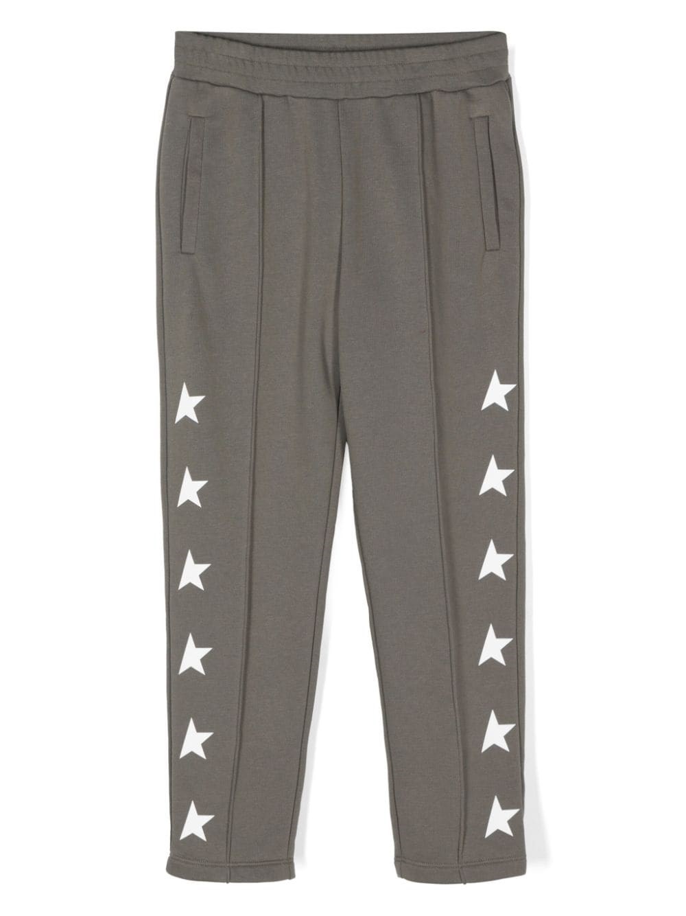 Shop Golden Goose Kids Pantaloni Sportivi Con Stampa In Verde