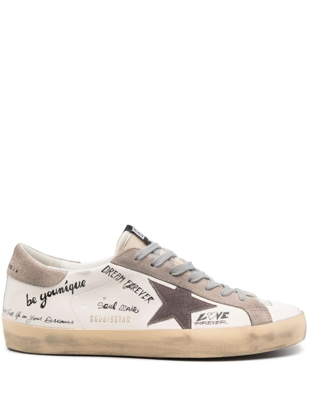 Shop Golden Goose Sneakers Super Star In Bianco