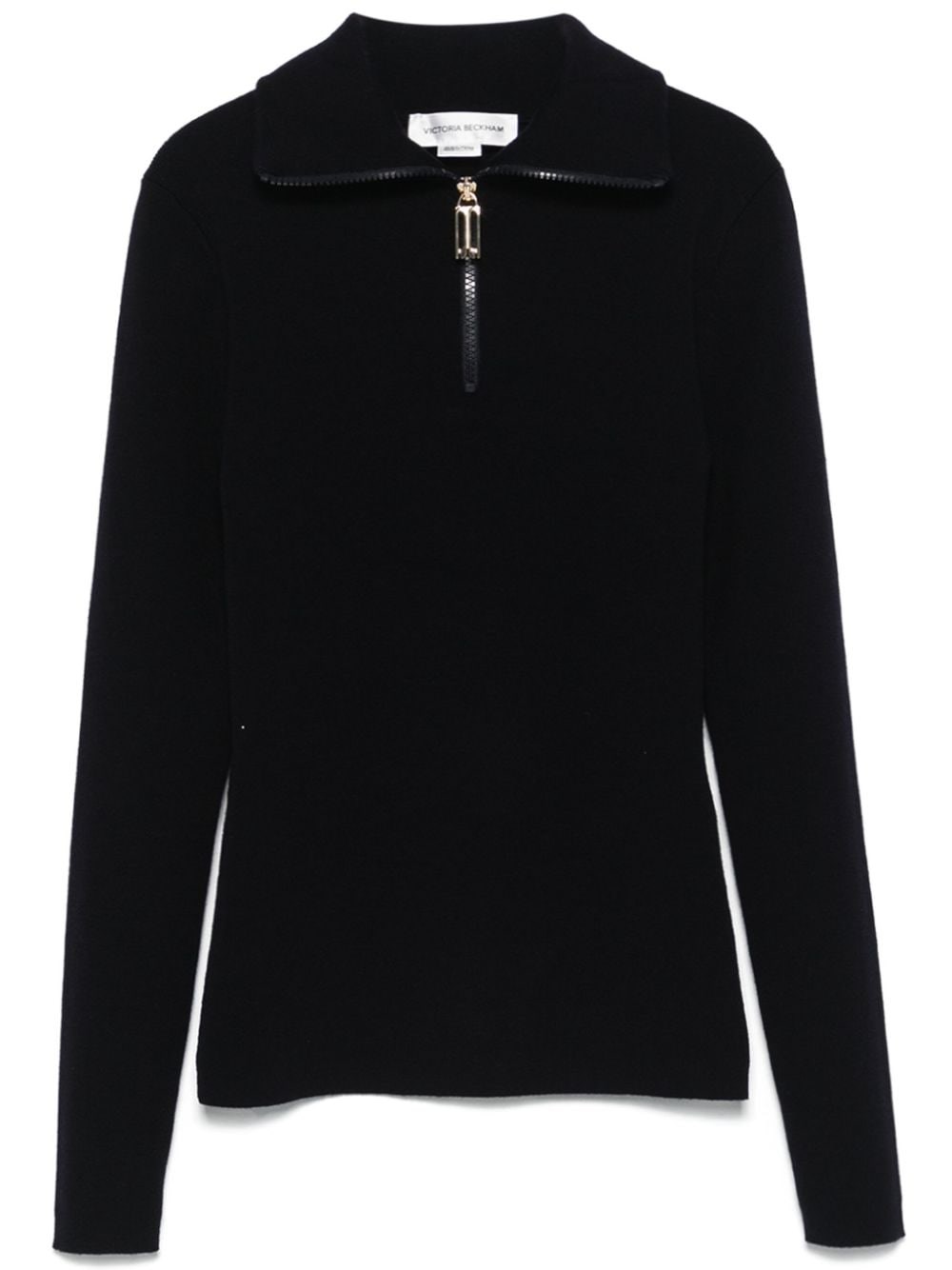 Shop Victoria Beckham Maglione A Collo Alto In Blu