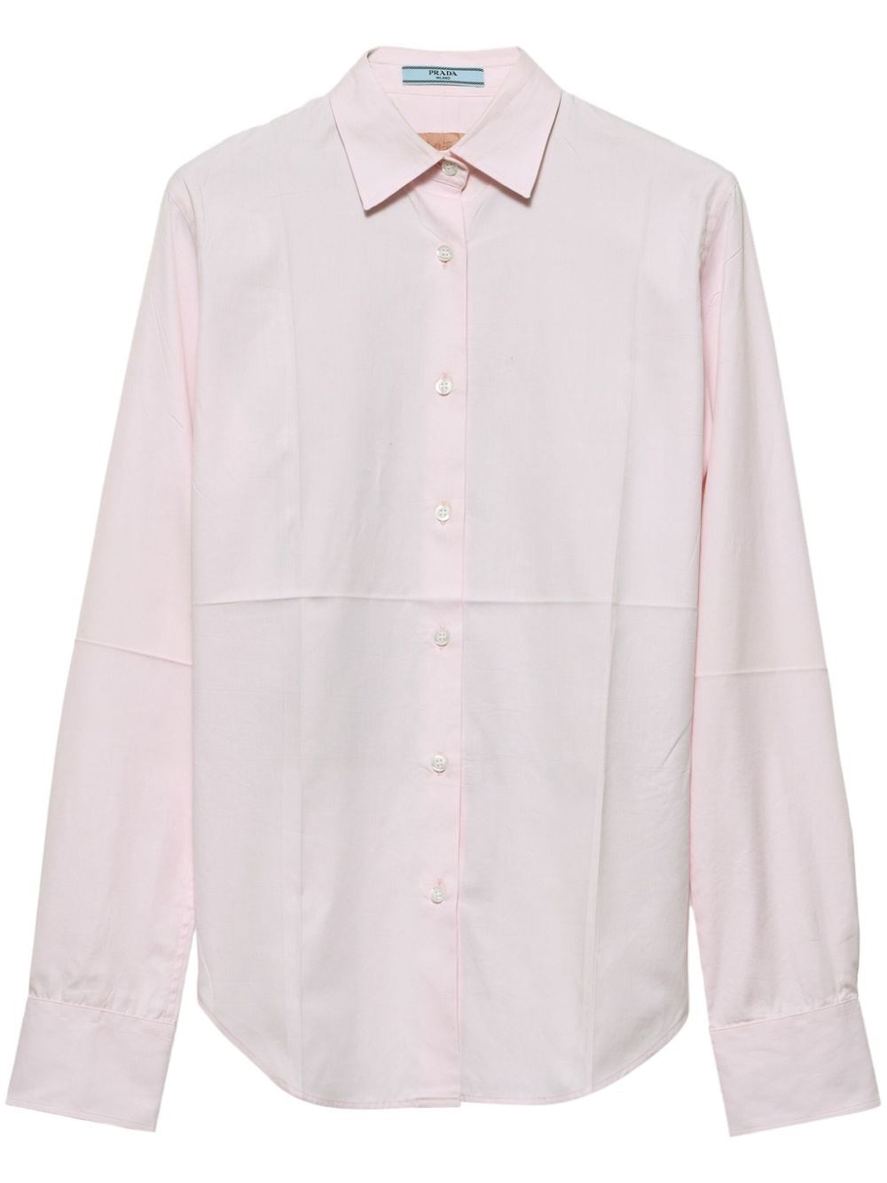 Shop Prada - Camicia Oxford Rosa Pastello