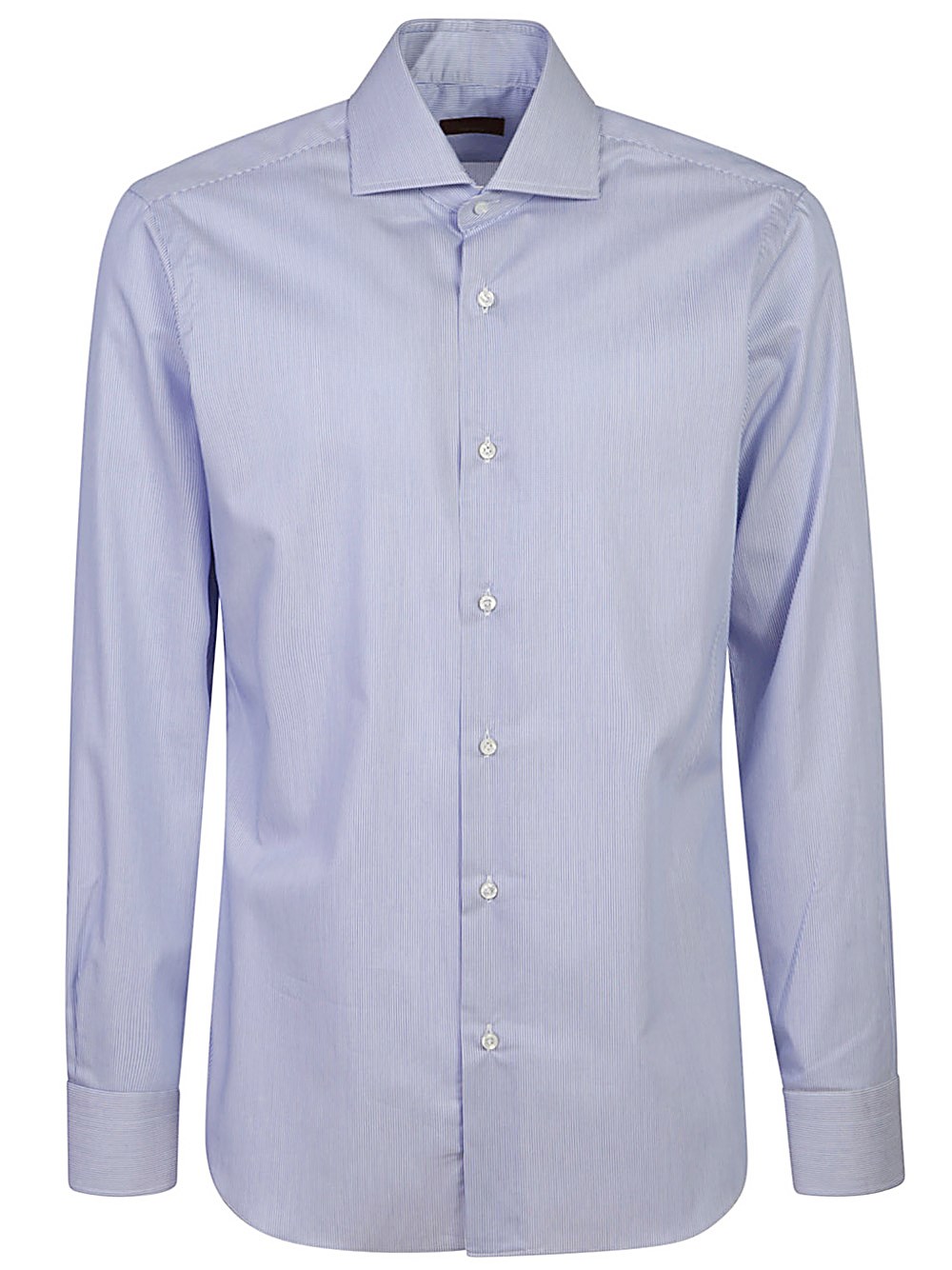 Shop Barba Camicia A Micro Righe In Blu