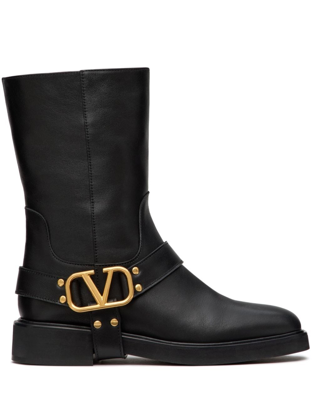 Shop Valentino Garavani Stivali Vlogo In Nero