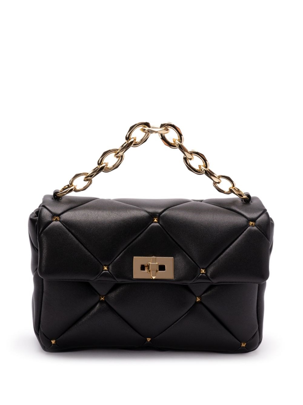 Shop Valentino Garavani Borsa A Spalla Roman In Nero