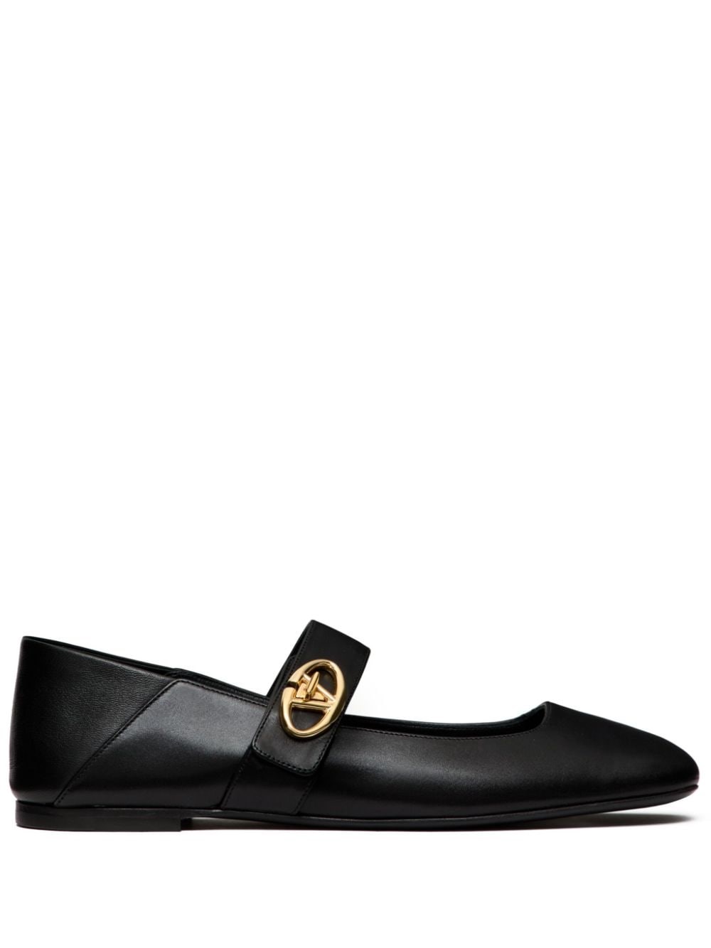 Shop Valentino Garavani Mary Janes Vlogo Locker In Nero