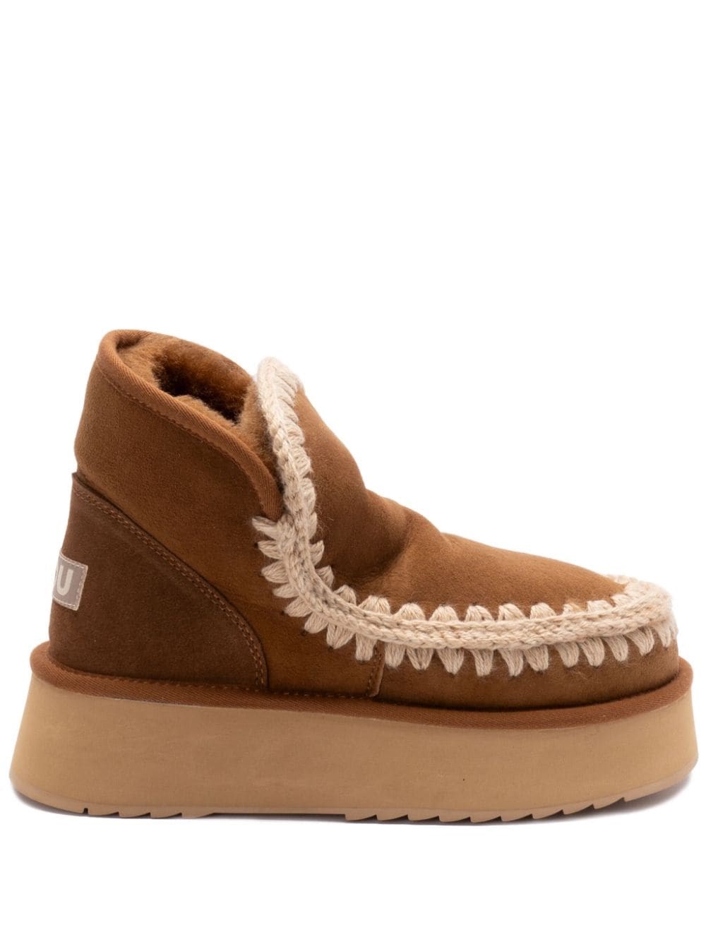 Shop Mou Stivali Mini Eskimo In Marrone