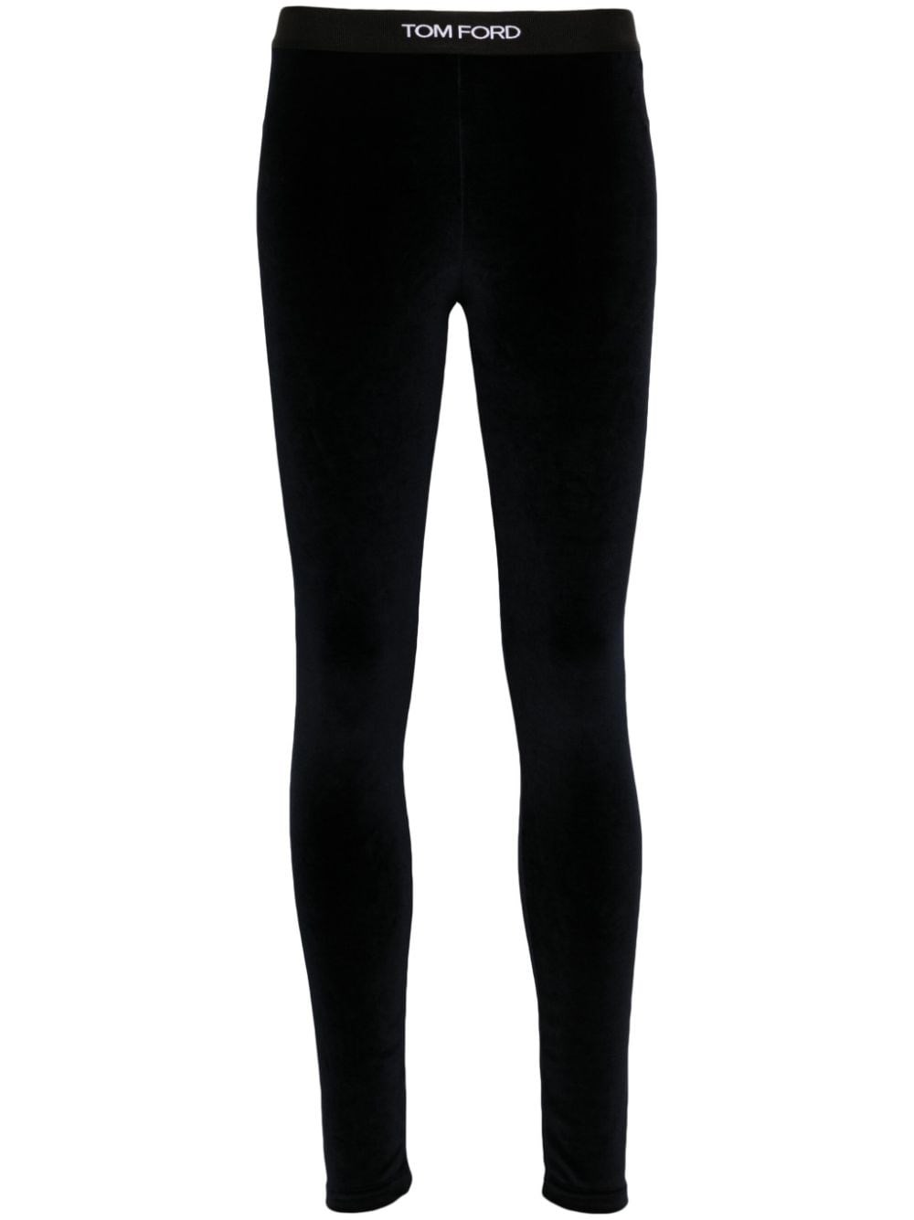 Shop Tom Ford Leggings Signature In Blu