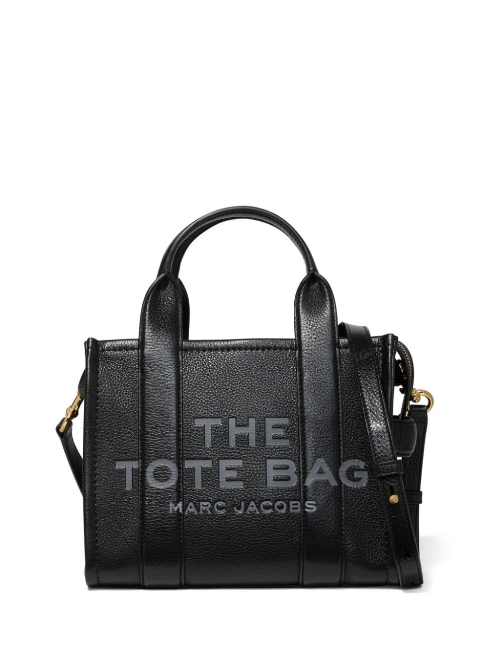 Marc Jacobs Borsa The Leather Tote Piccola In Nero