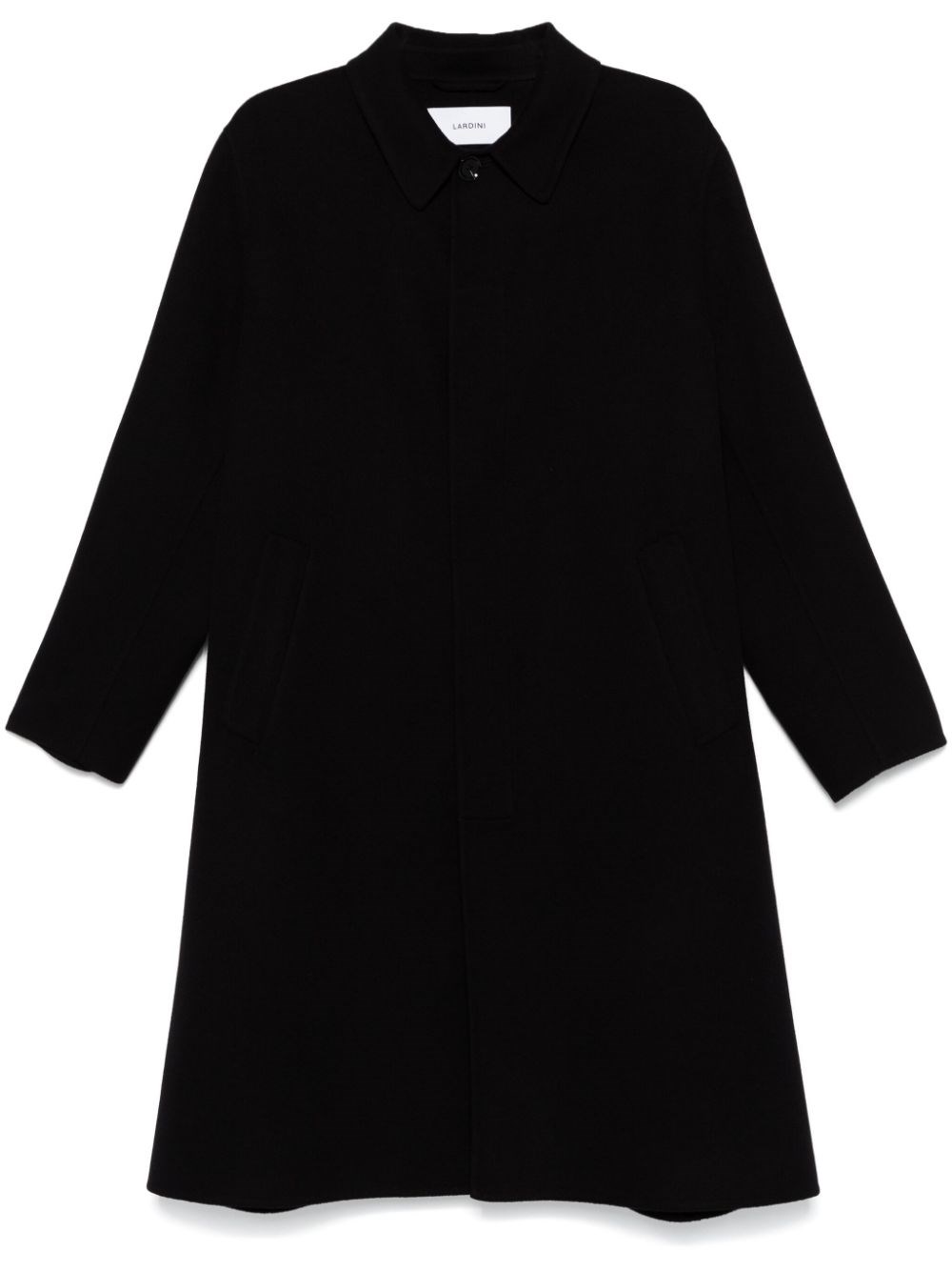 Shop Lardini Cappotto Pesante In Nero