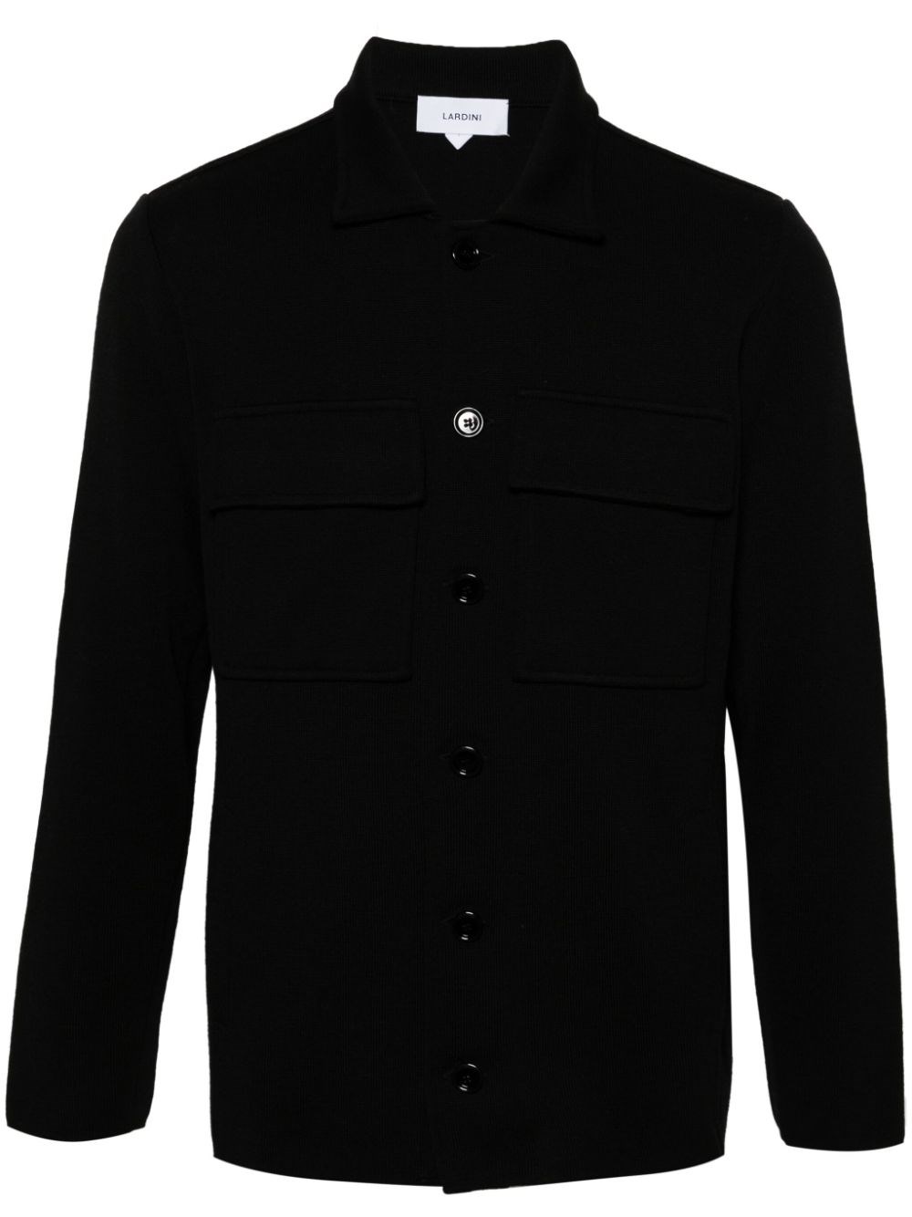 Shop Lardini Cardigan In Nero