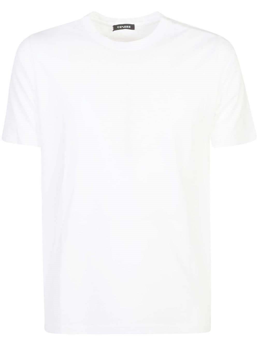 Shop Cenere Maglieria Cenere Gb T-shirt Girocollo In Bianco