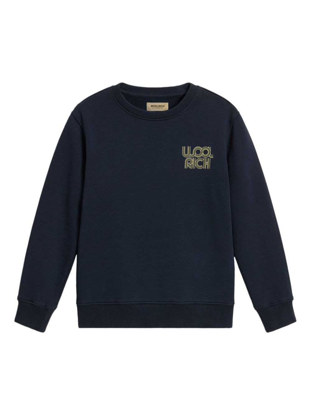 Shop Woolrich Felpa Basic In Blu