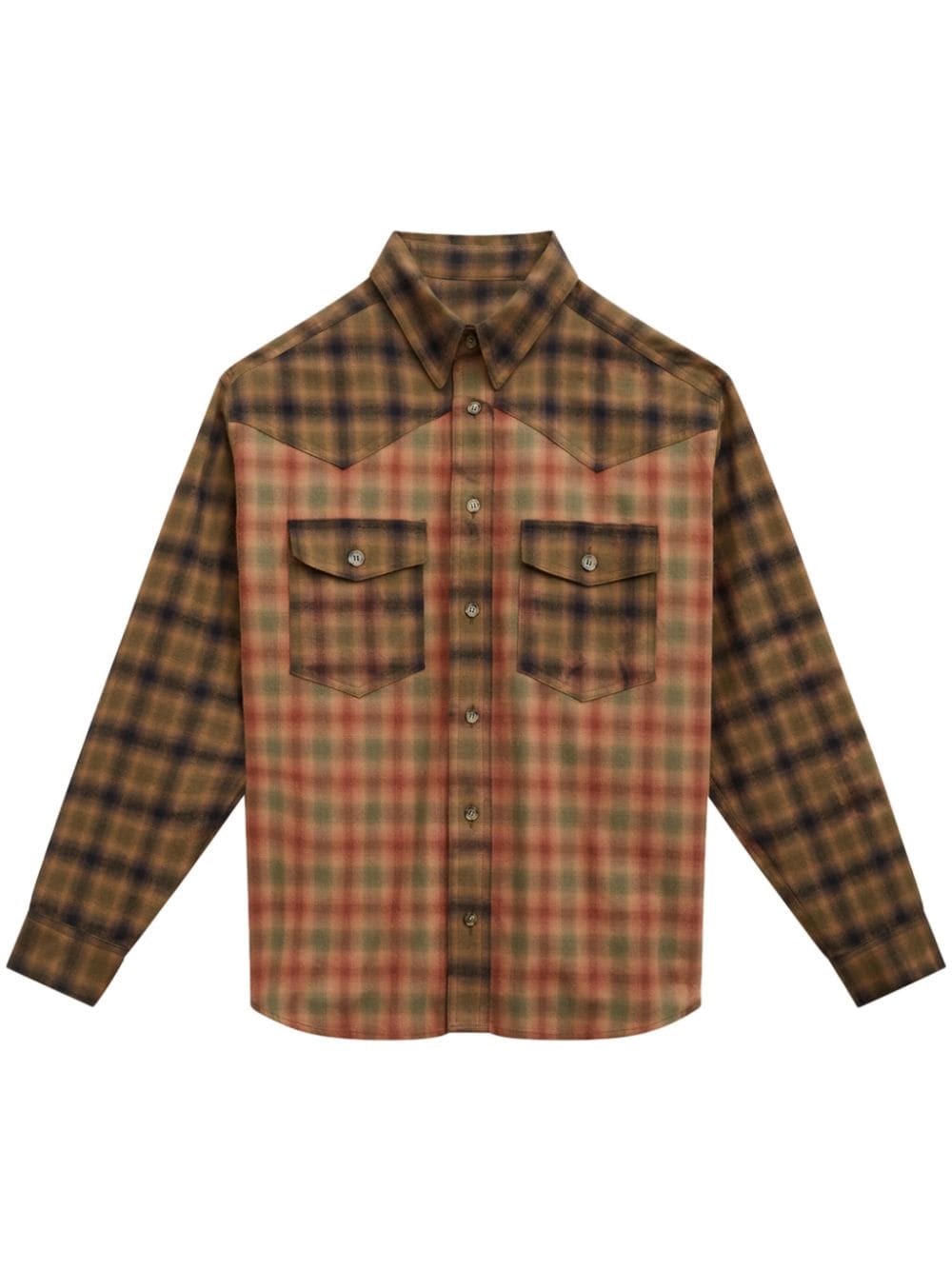 Shop Marant Camicia A Quadri In Marrone