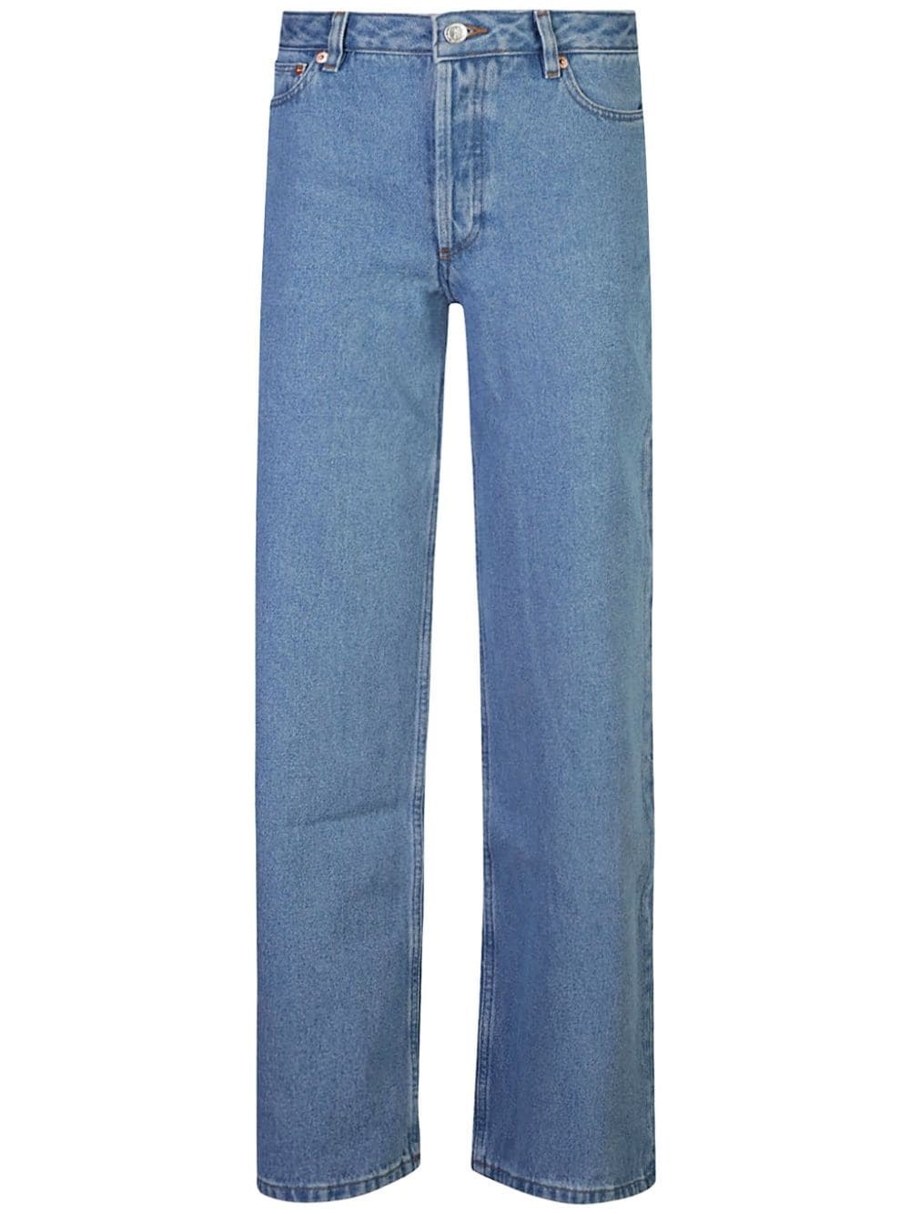 Shop Apc Jeans Dritti In Blu