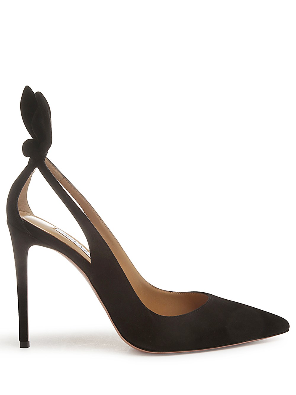 Shop Aquazzura Pumps Con Fiocco 105mm In Nero